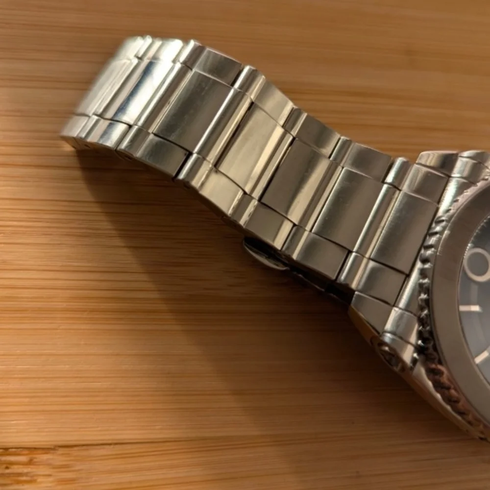 Movado Silver and Black Watch